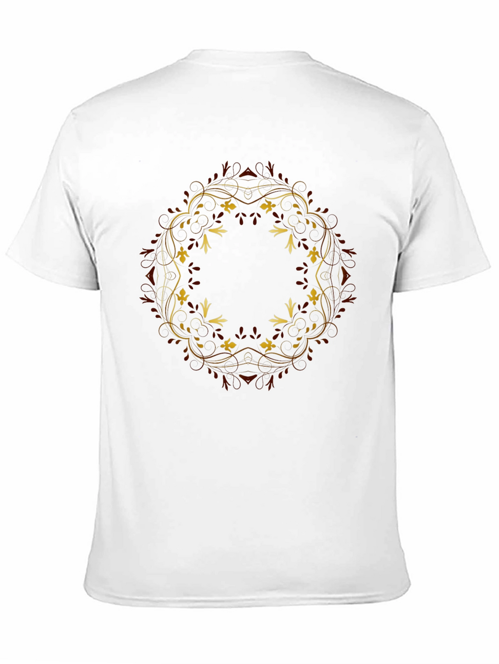 Floral Mandala Graphic Tee - Black