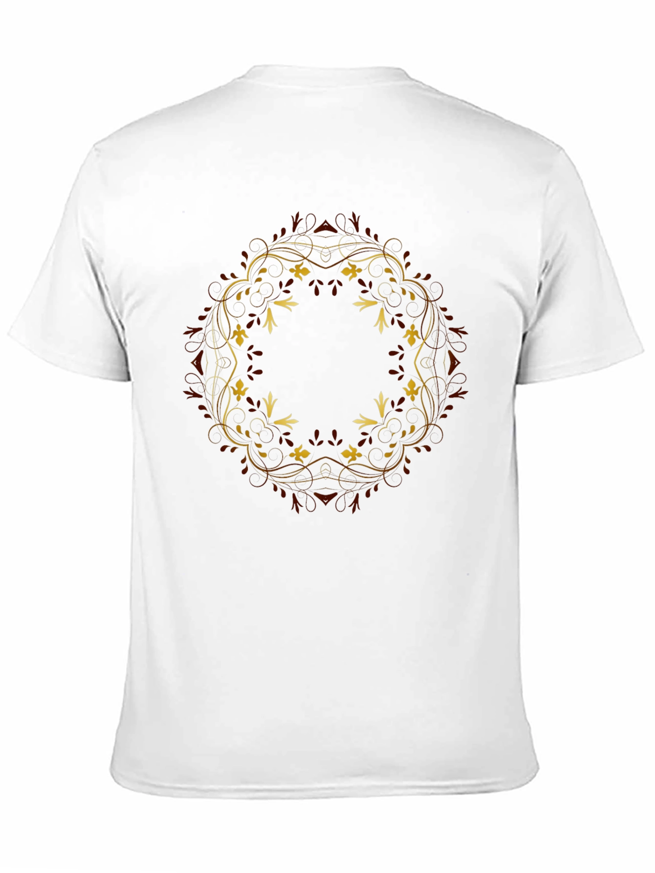 Floral Mandala Graphic Tee - Black