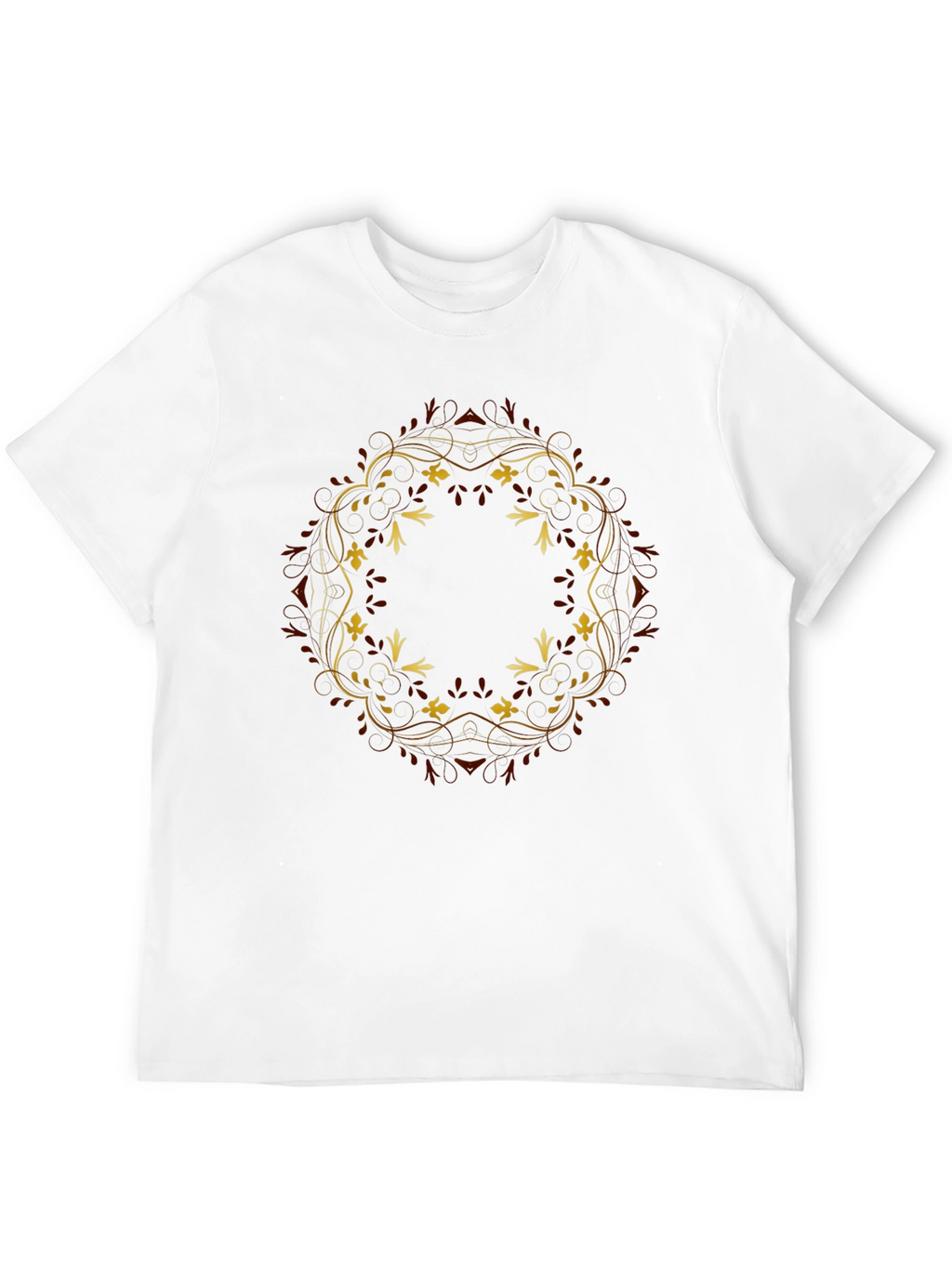 Floral Mandala Graphic Tee - Black