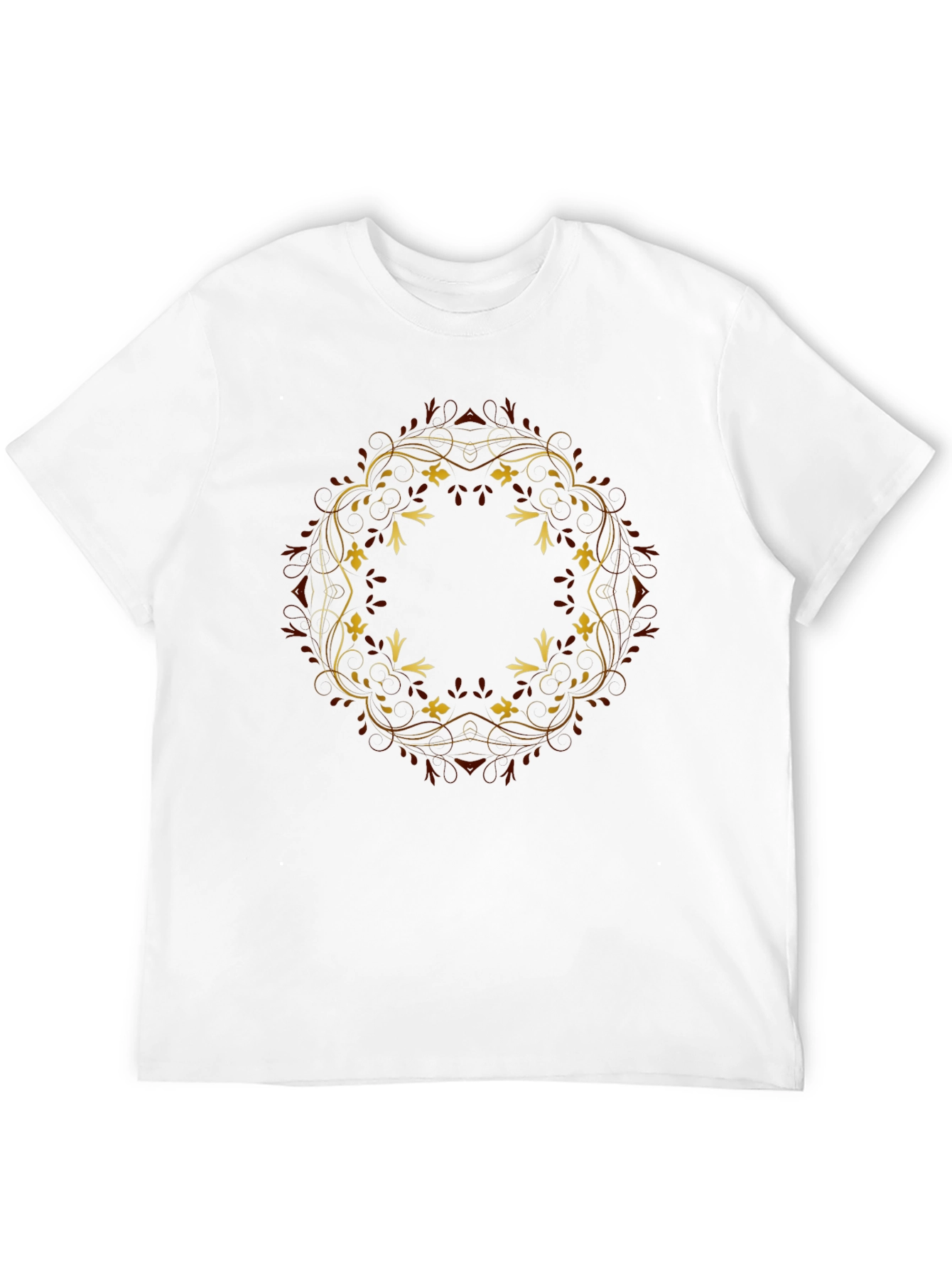 Floral Mandala Graphic Tee - Black