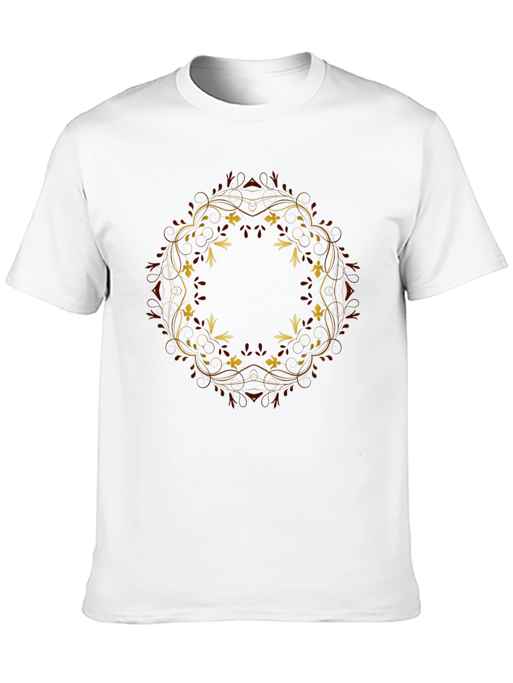 Floral Mandala Graphic Tee - Black