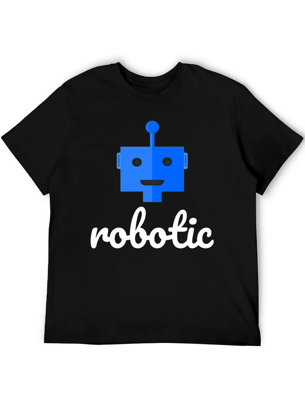 Robotic T-Shirt - Black Cotton Blend Tee