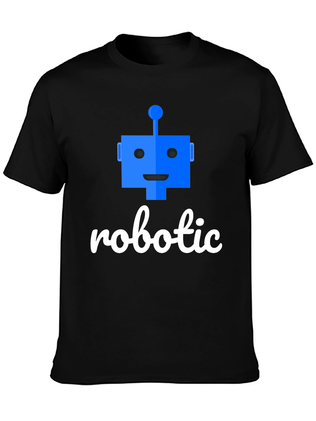 Robotic T-Shirt - Black Cotton Blend Tee