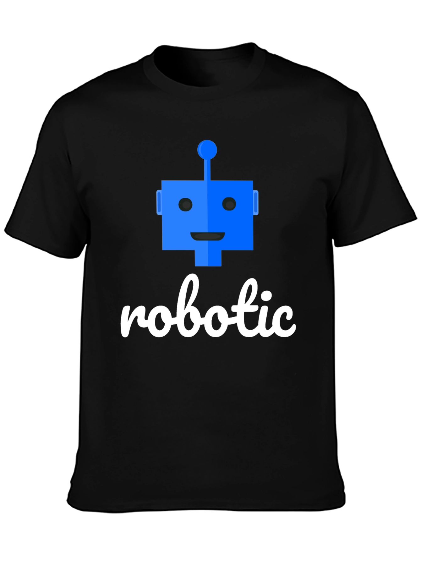 Robotic T-Shirt - Black Cotton Blend Tee
