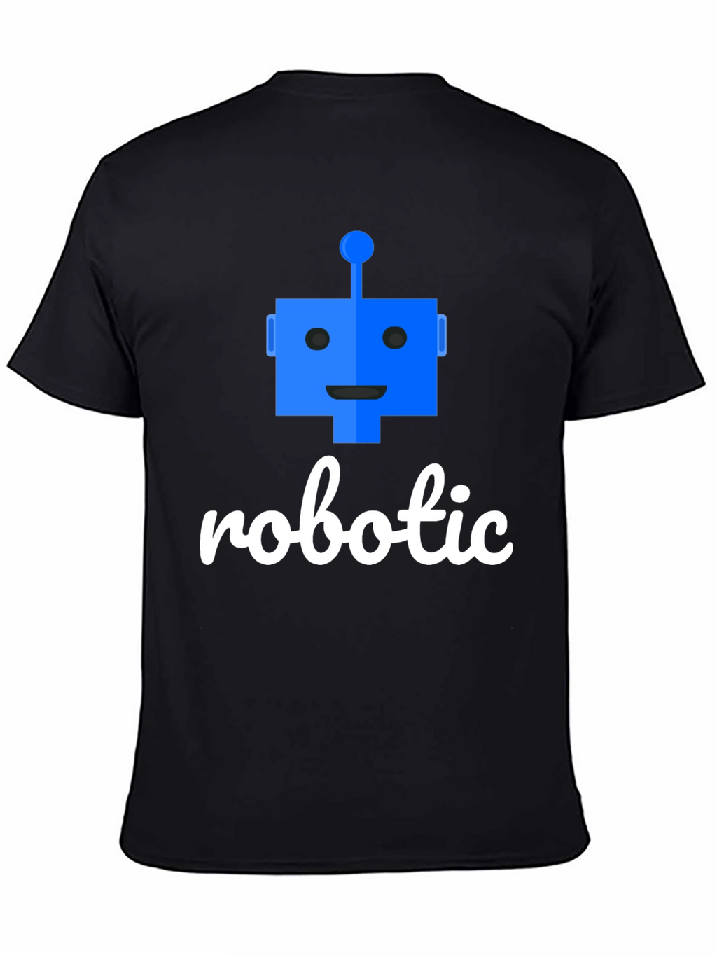 Robotic T-Shirt - Black Cotton Blend Tee