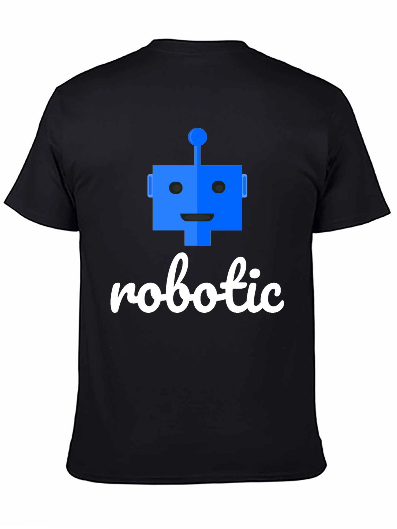 Robotic T-Shirt - Black Cotton Blend Tee