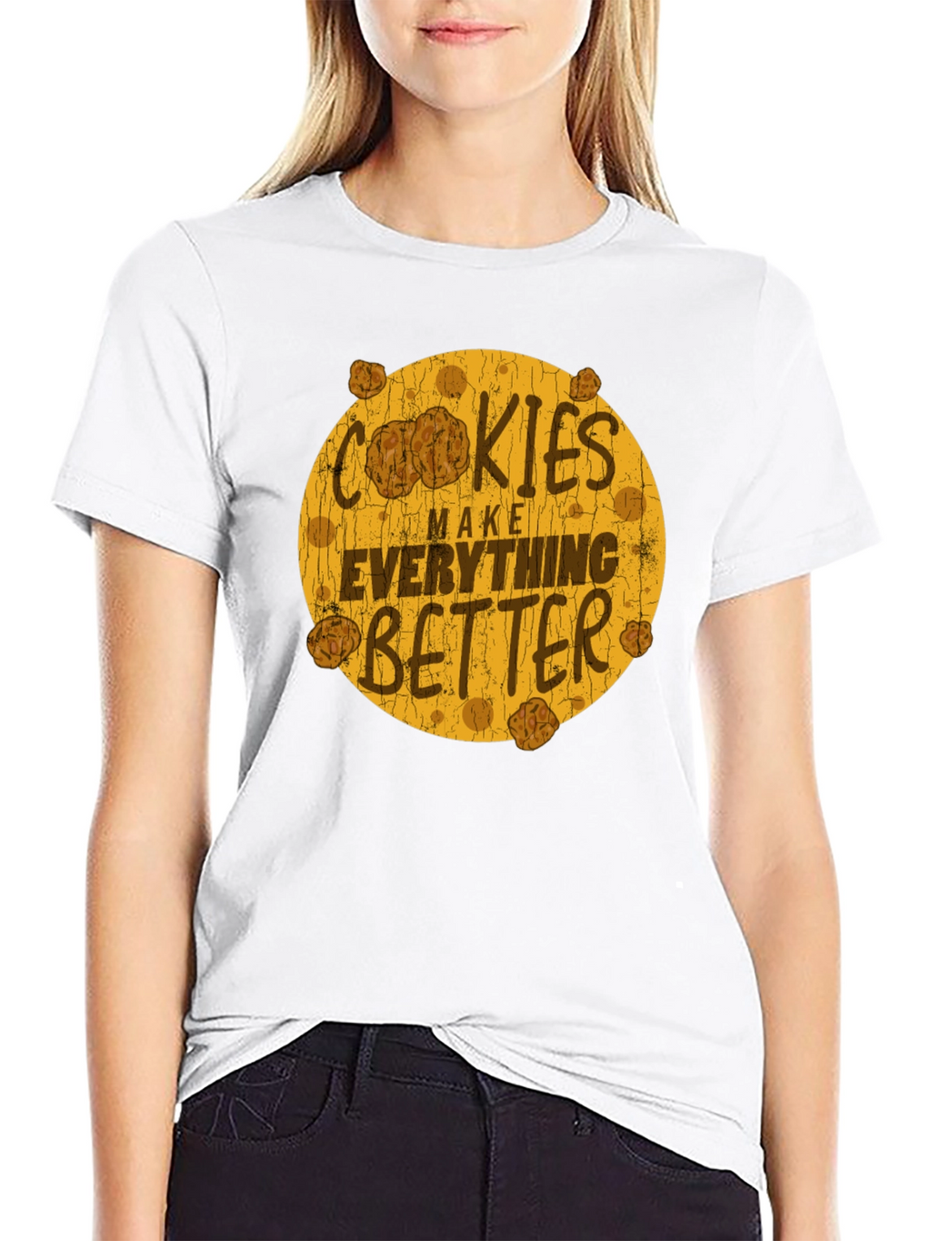 Cookies Make Everything Better Black Graphic Tee
