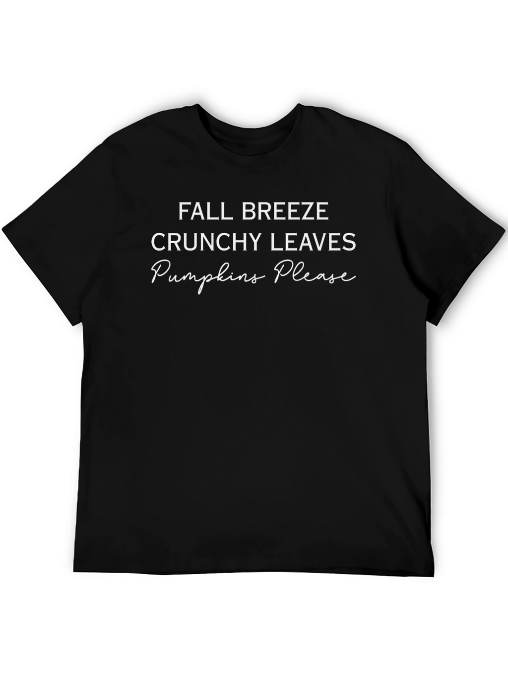 Fall Breeze Crunchy Leaves Pumpkins Please T-Shirt