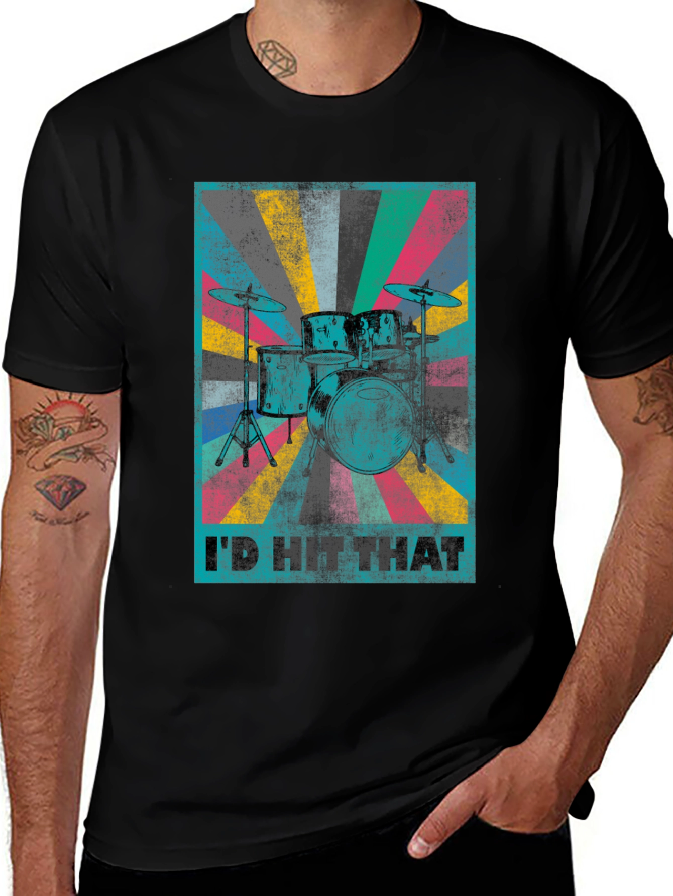 Id Hit That Drum Set T-Shirt