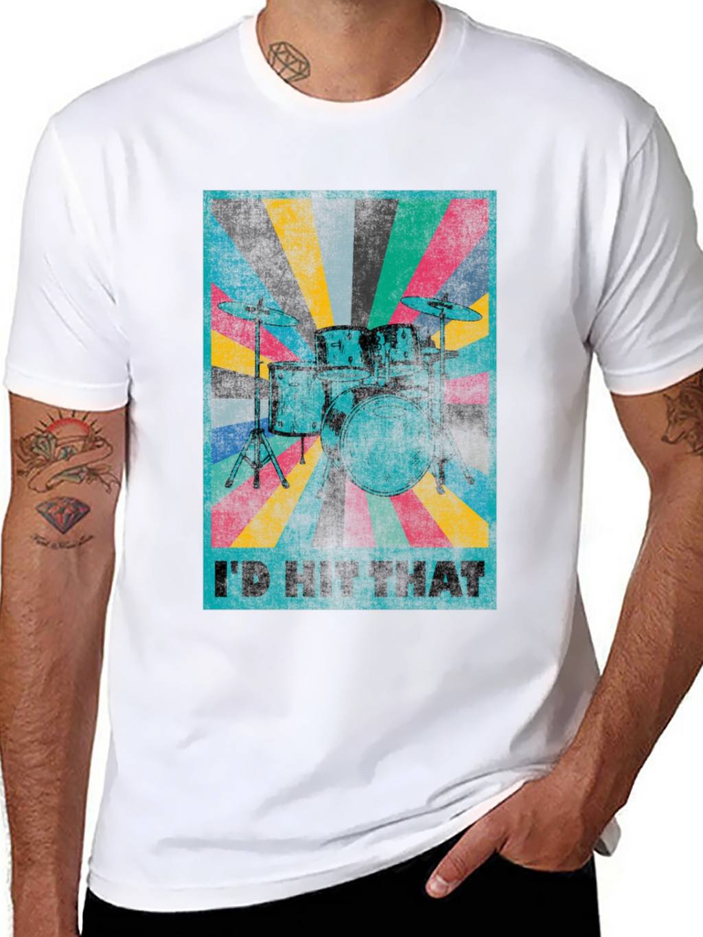 Id Hit That Drum Set T-Shirt