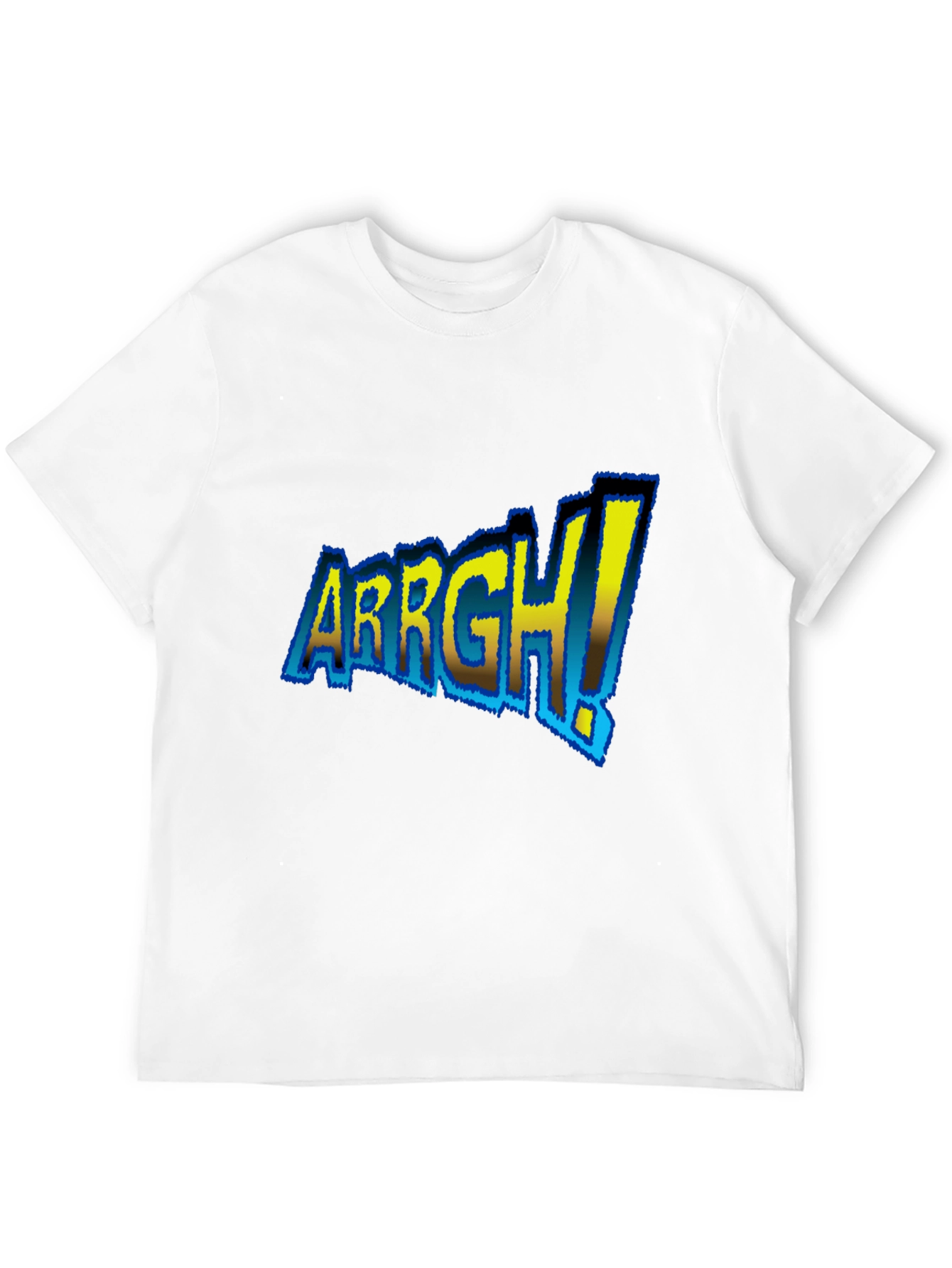 ARRGH! Graphic Tee - Black Cotton T-Shirt