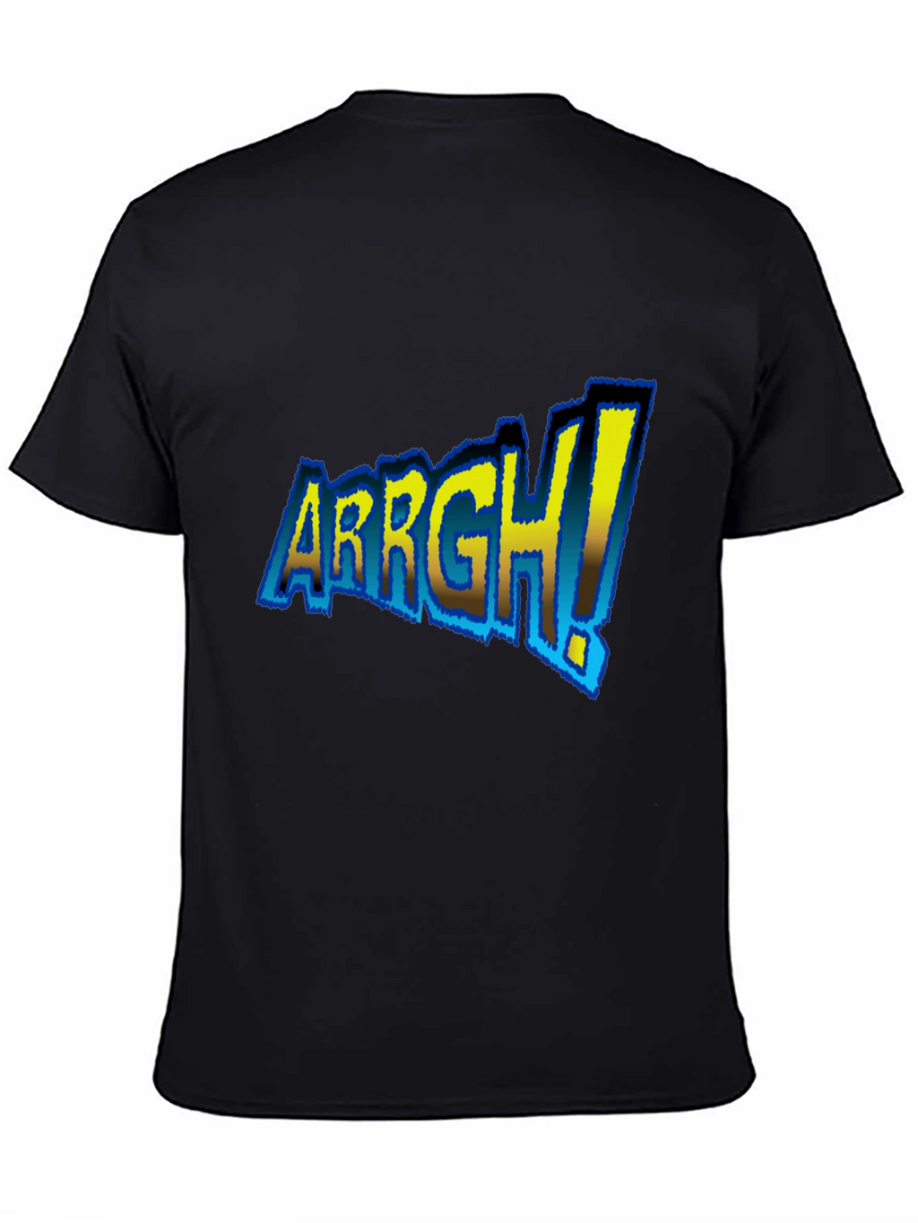 ARRGH! Graphic Tee - Black Cotton T-Shirt