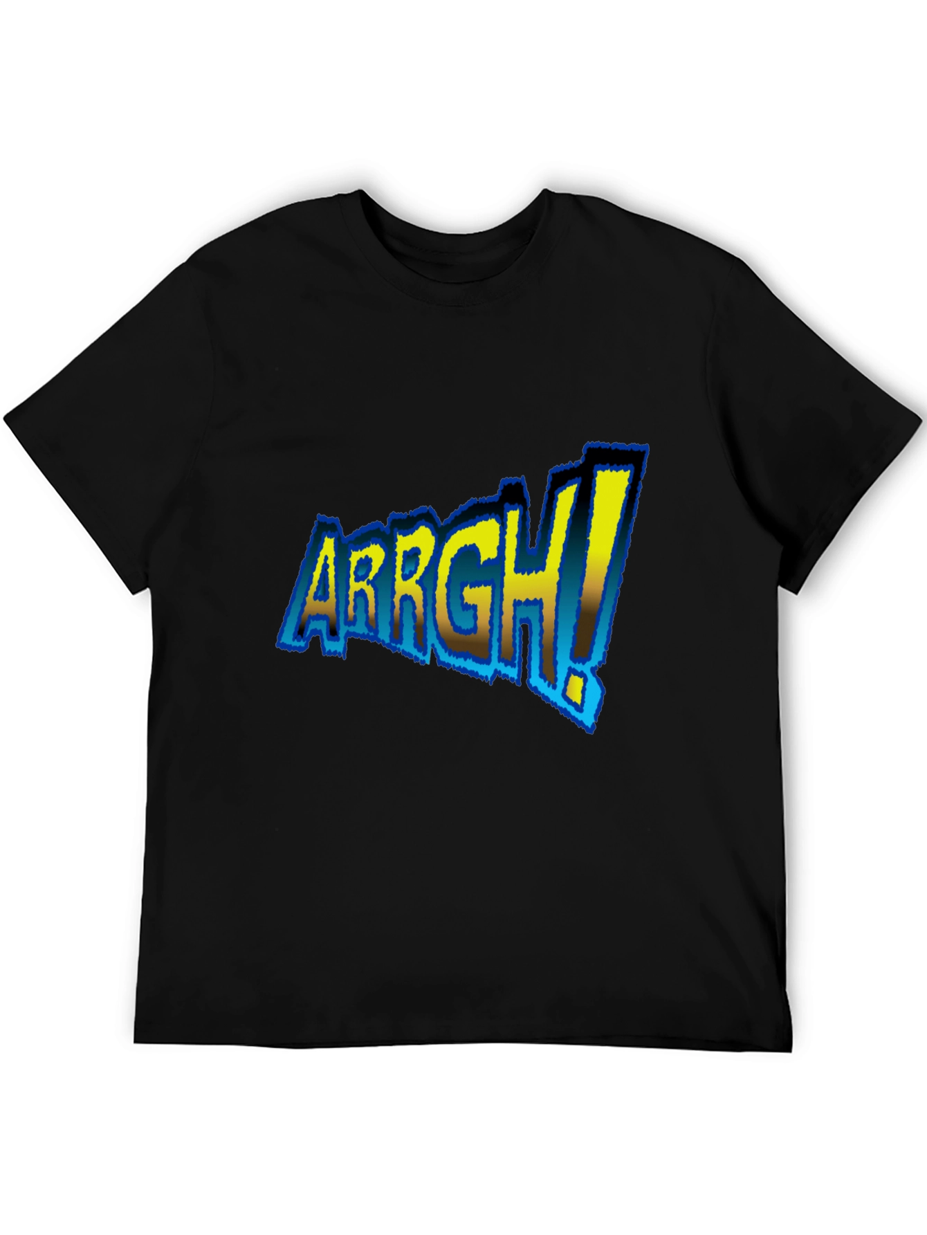 ARRGH! Graphic Tee - Black Cotton T-Shirt