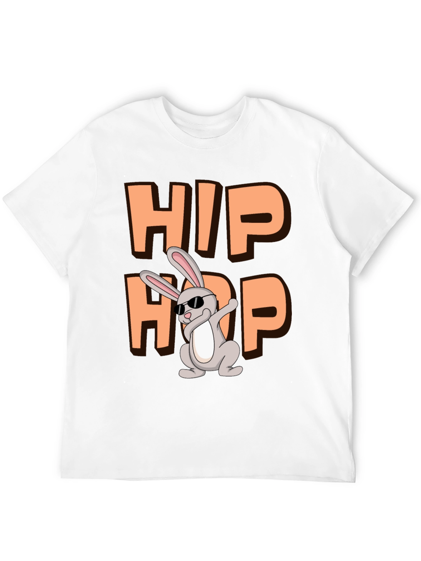 Hip Hop Bunny Graphic T-Shirt