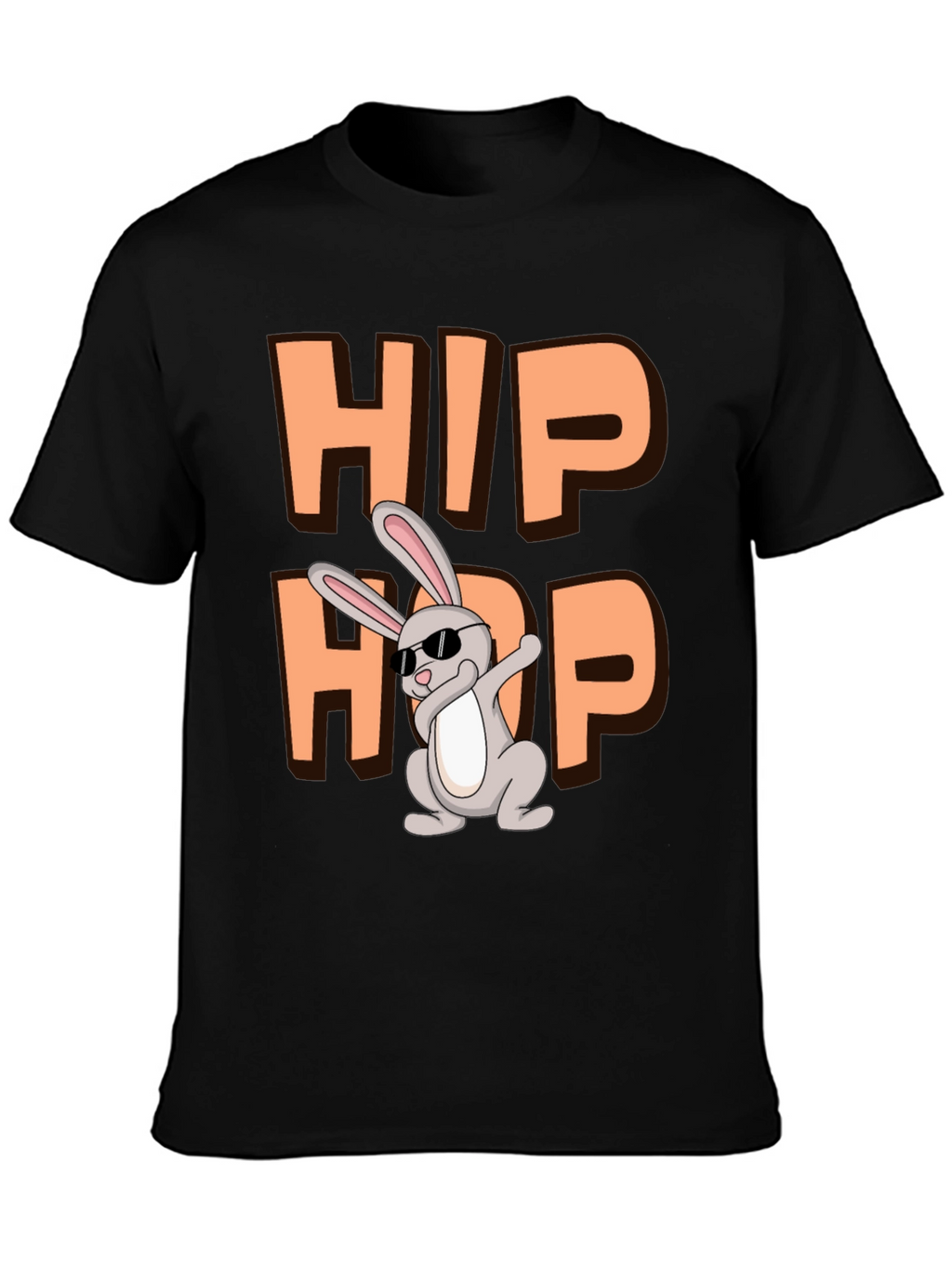 Hip Hop Bunny Graphic T-Shirt