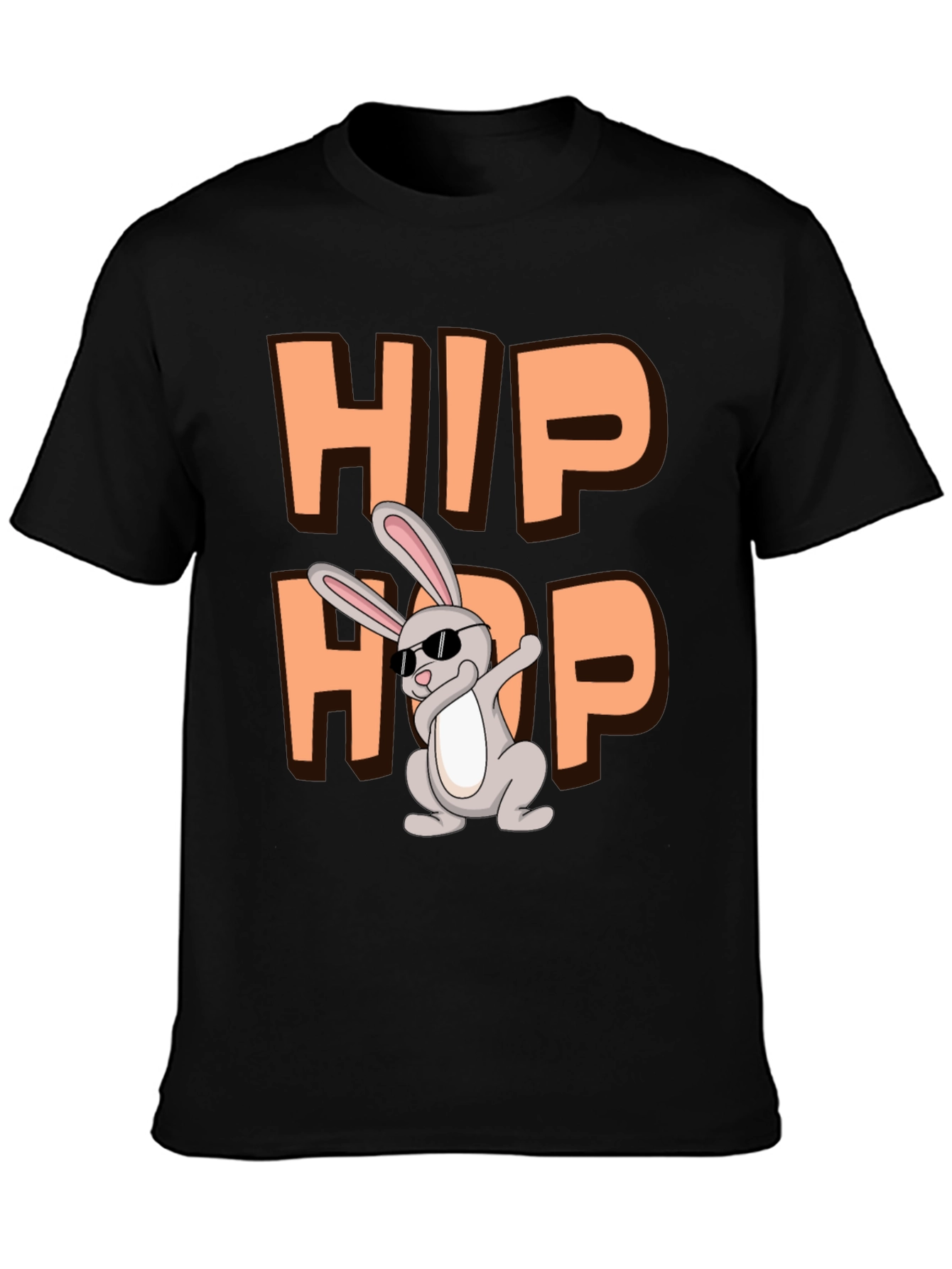 Hip Hop Bunny Graphic T-Shirt