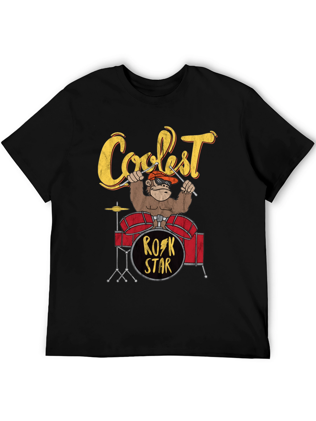 Coolest Rock Star Monkey T-Shirt