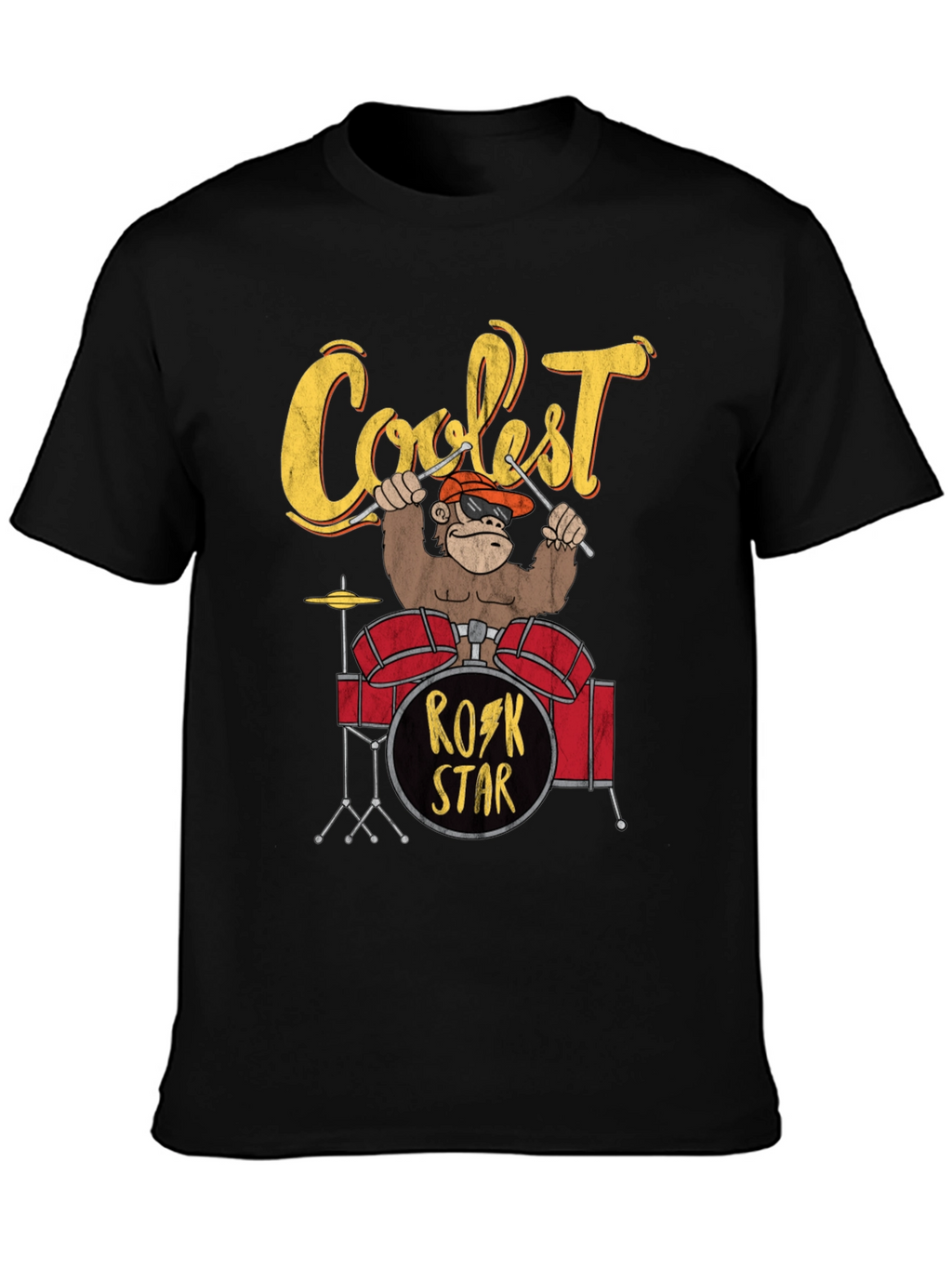 Coolest Rock Star Monkey T-Shirt