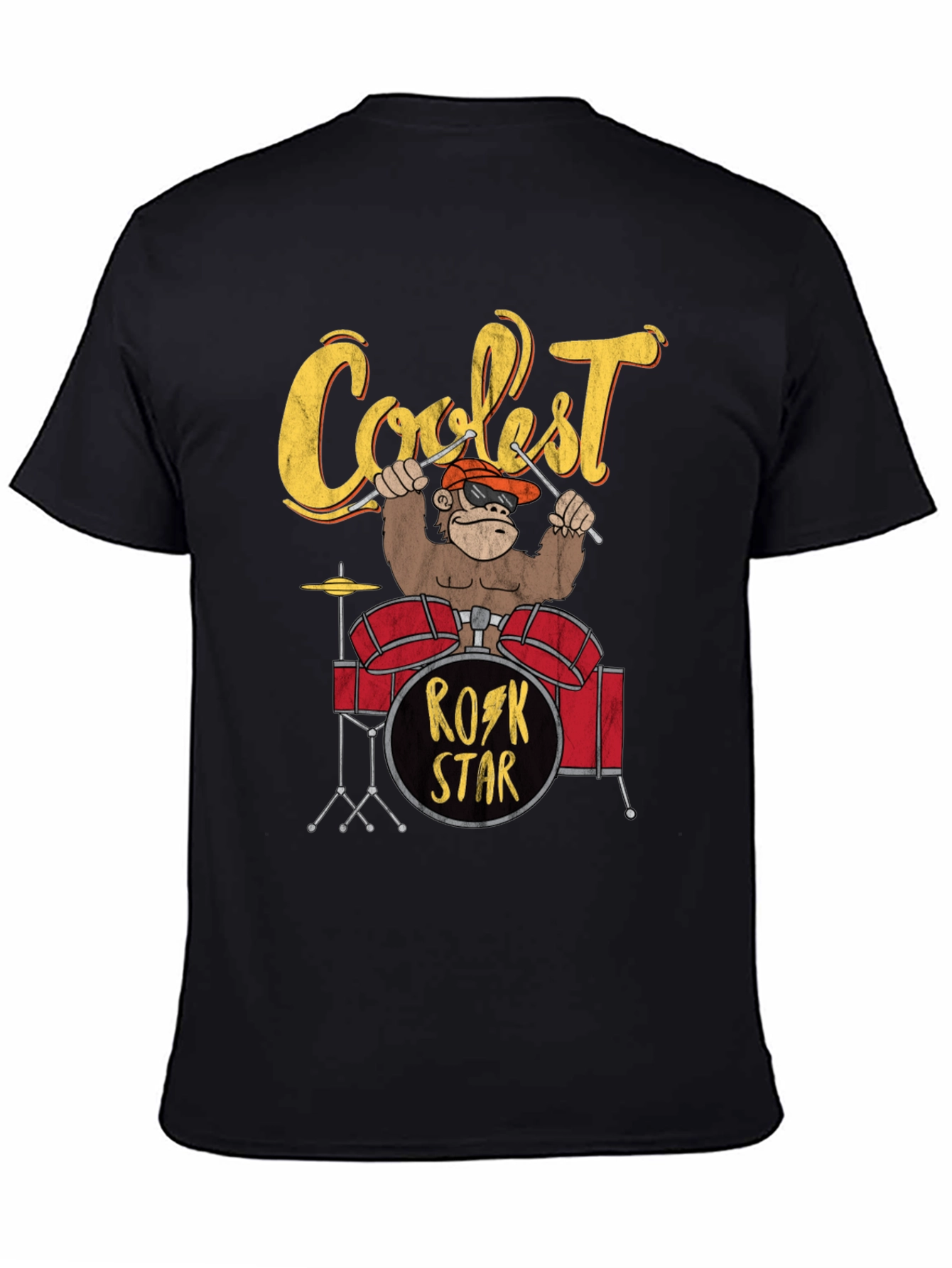 Coolest Rock Star Monkey T-Shirt
