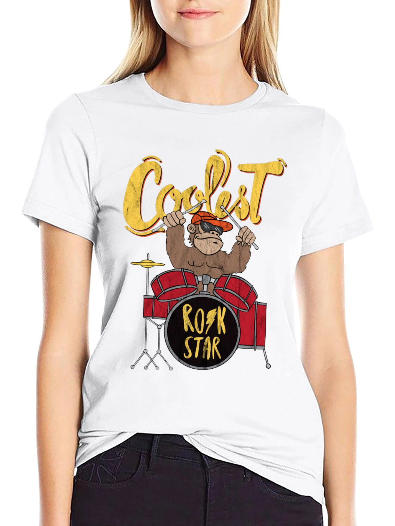 Coolest Rock Star Monkey T-Shirt