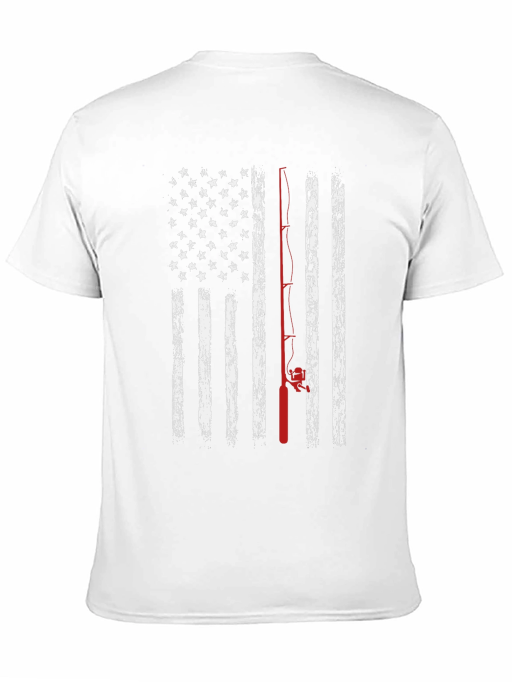 Fishing American Flag Graphic Tee