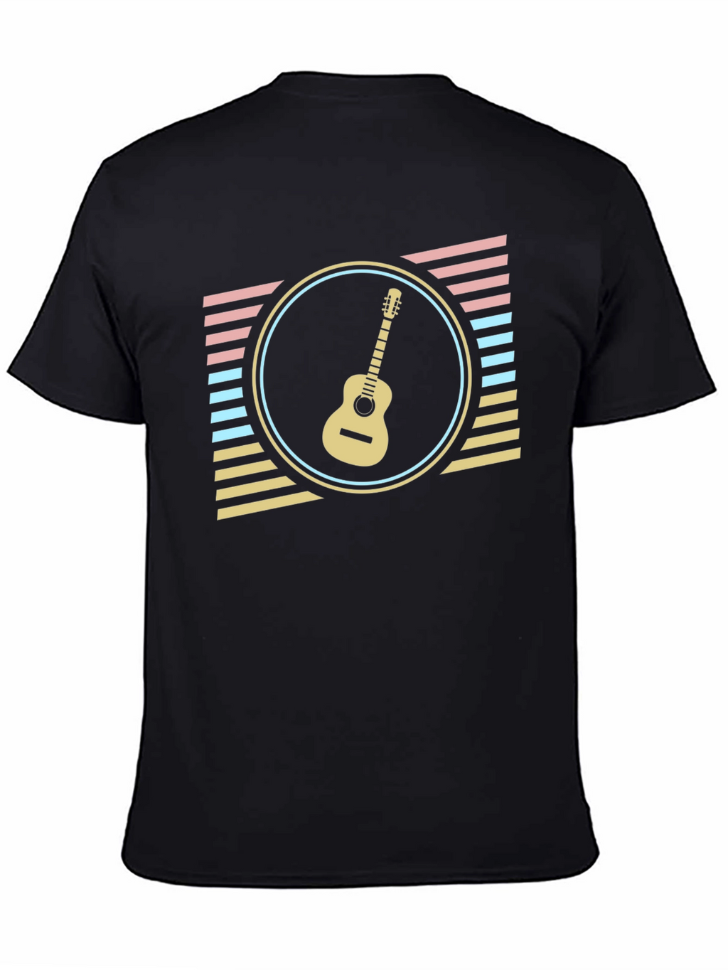 Retro Guitar T-Shirt - Music Lover Tee