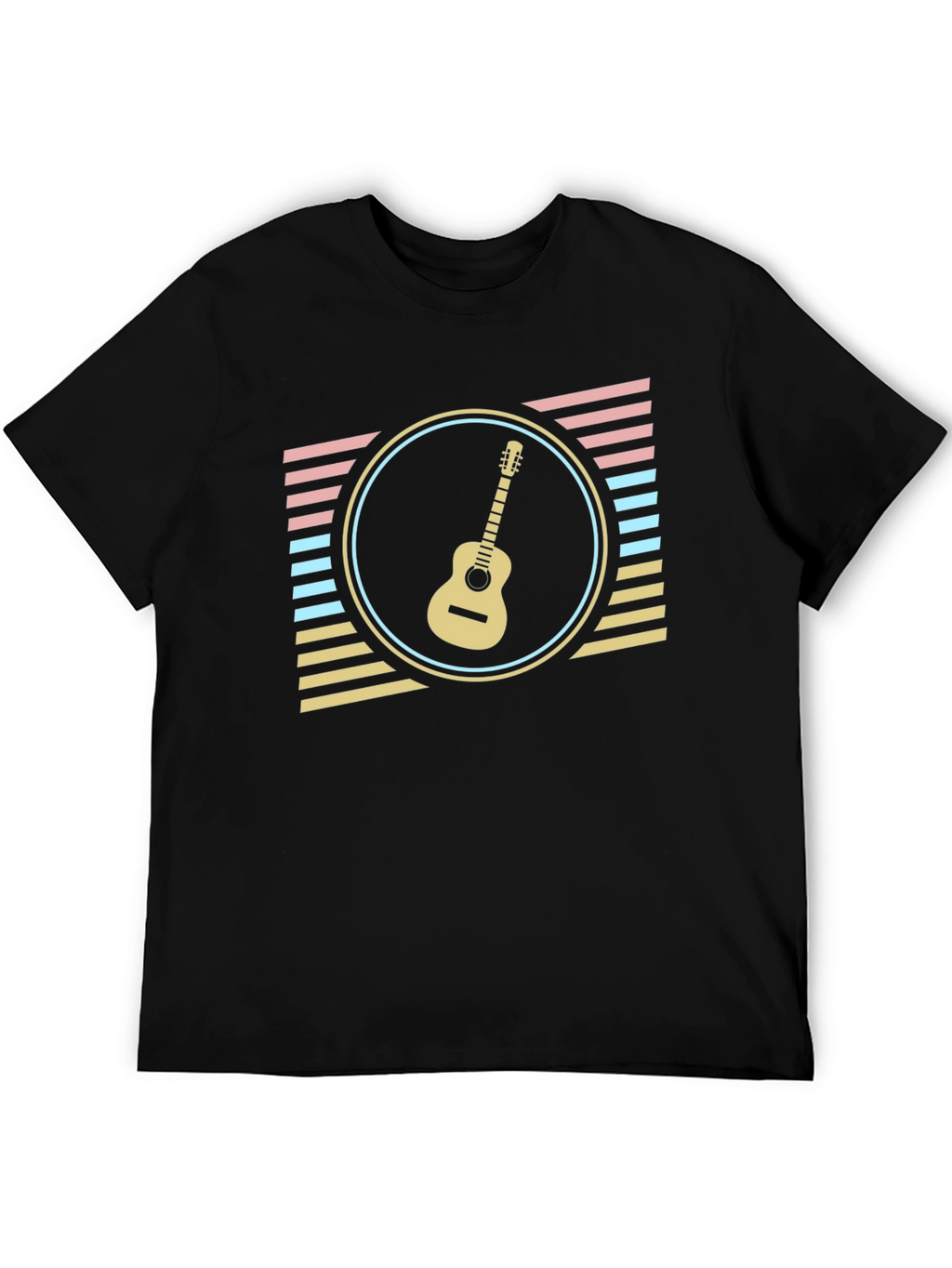 Retro Guitar T-Shirt - Music Lover Tee