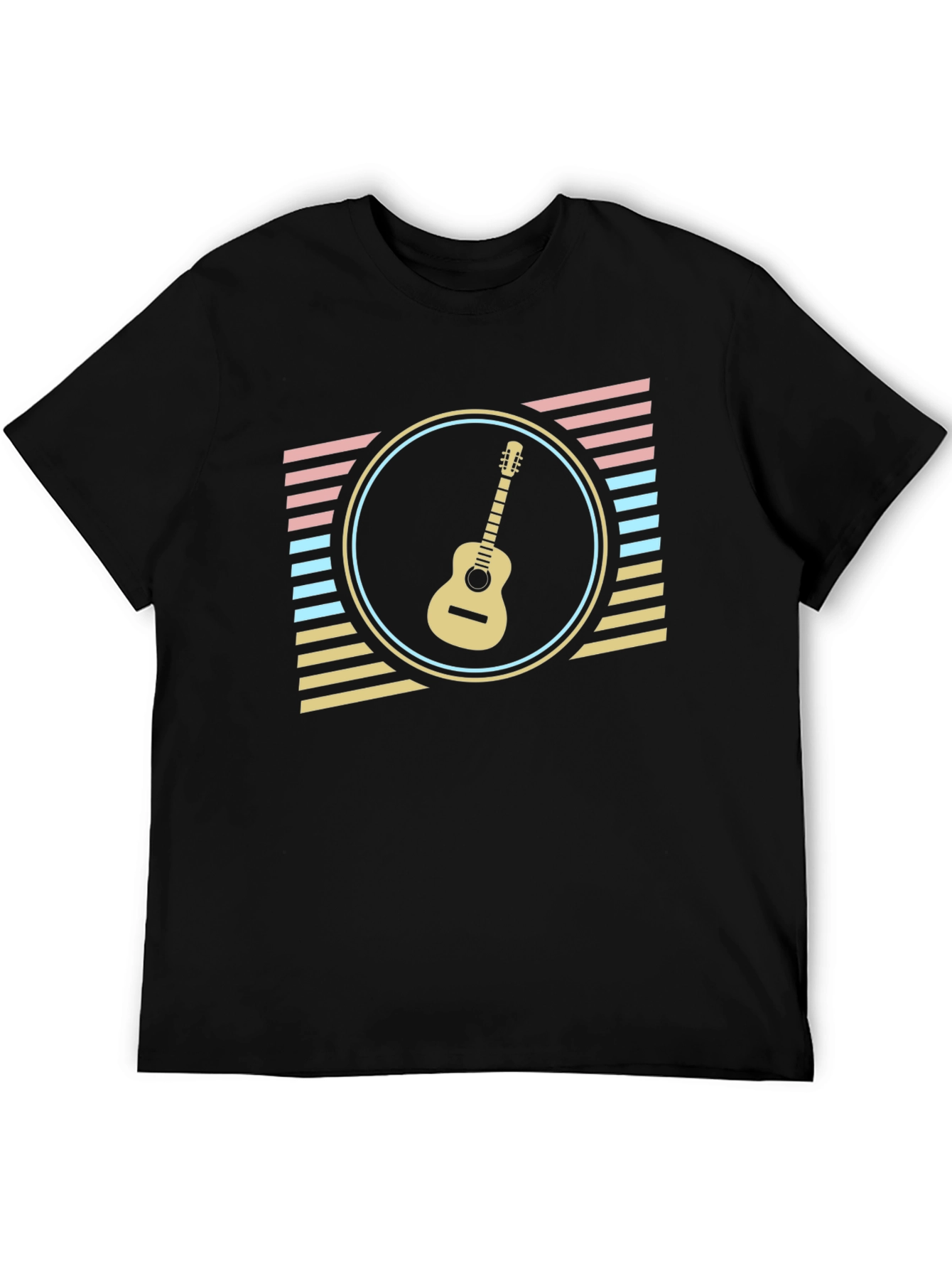 Retro Guitar T-Shirt - Music Lover Tee