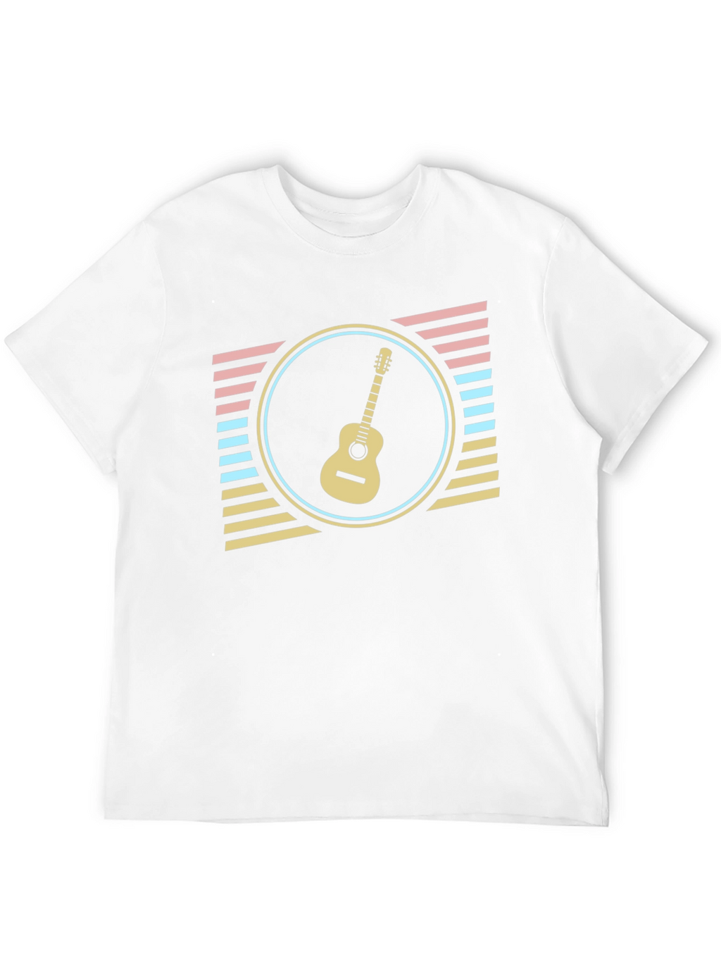 Retro Guitar T-Shirt - Music Lover Tee