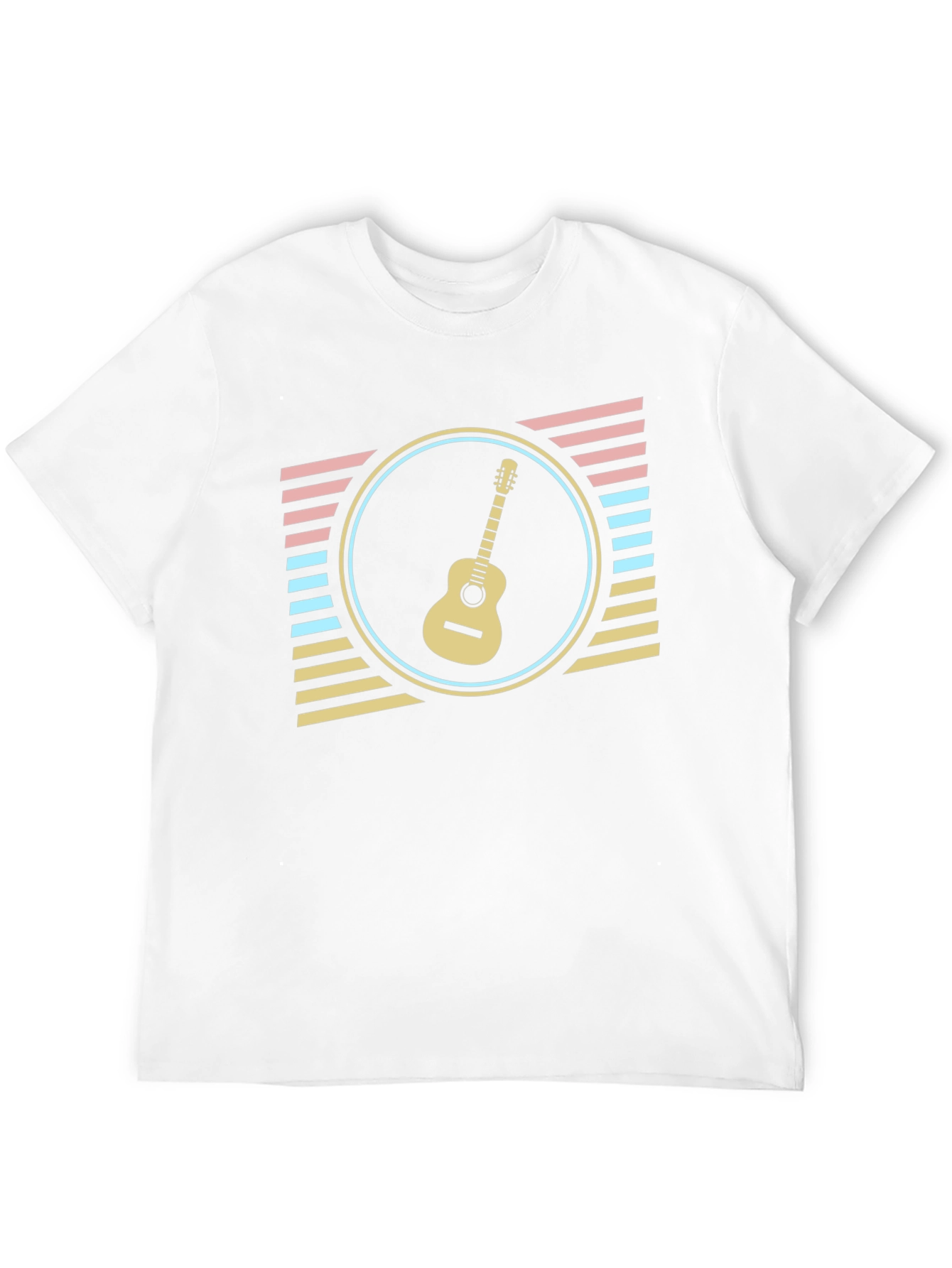 Retro Guitar T-Shirt - Music Lover Tee