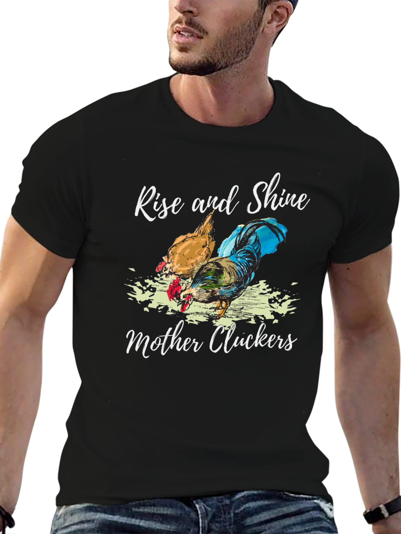 Rise and Shine Mother Cluckers Graphic Tee