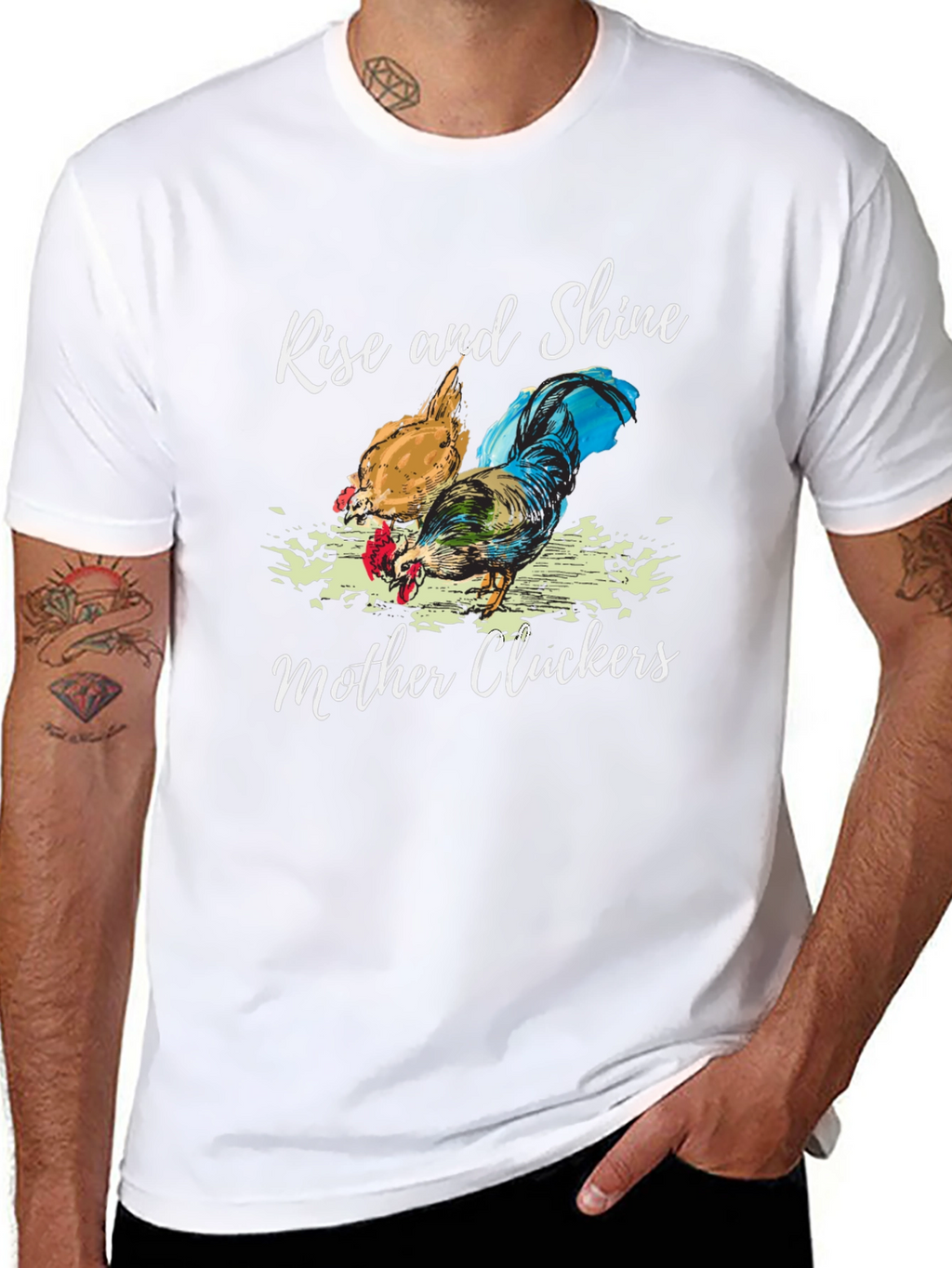 Rise and Shine Mother Cluckers Graphic Tee