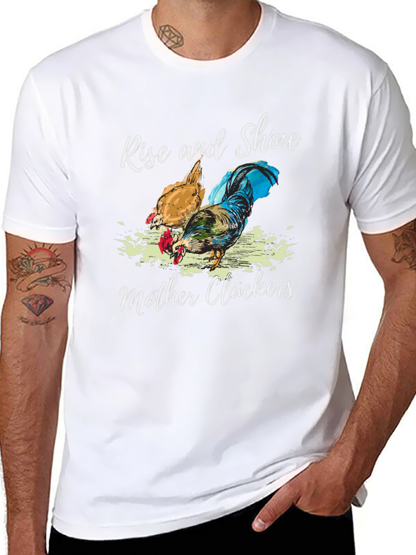 Rise and Shine Mother Cluckers Graphic Tee