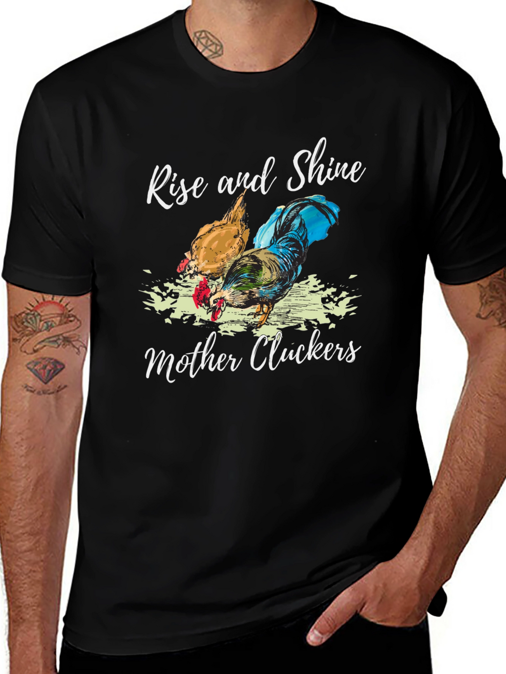 Rise and Shine Mother Cluckers Graphic Tee