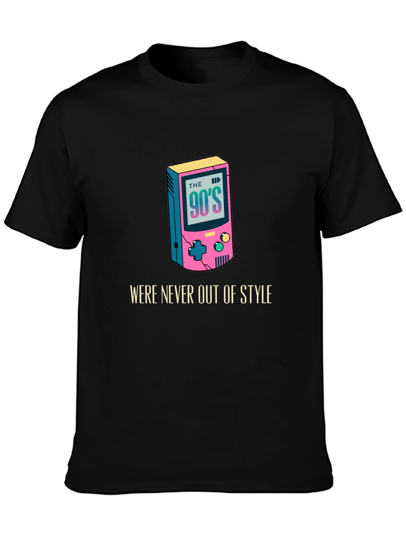 90s Style Graphic Tee - Classic Retro Game Console Shirt