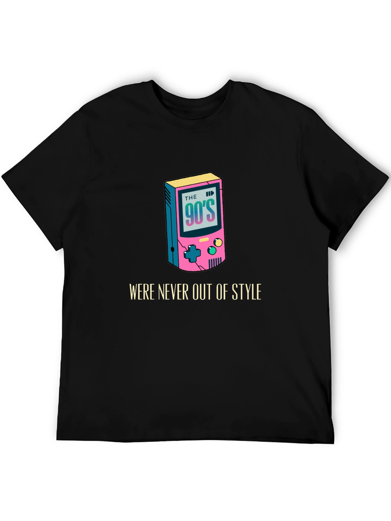 90s Style Graphic Tee - Classic Retro Game Console Shirt