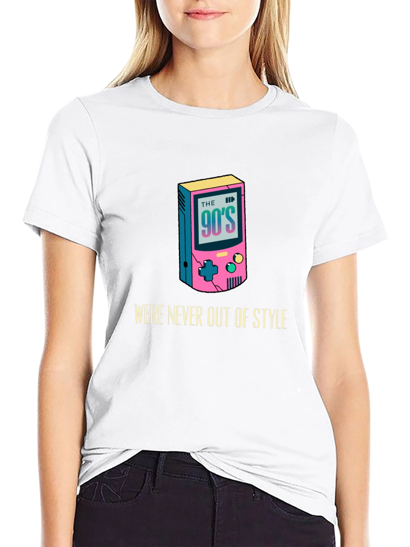 90s Style Graphic Tee - Classic Retro Game Console Shirt