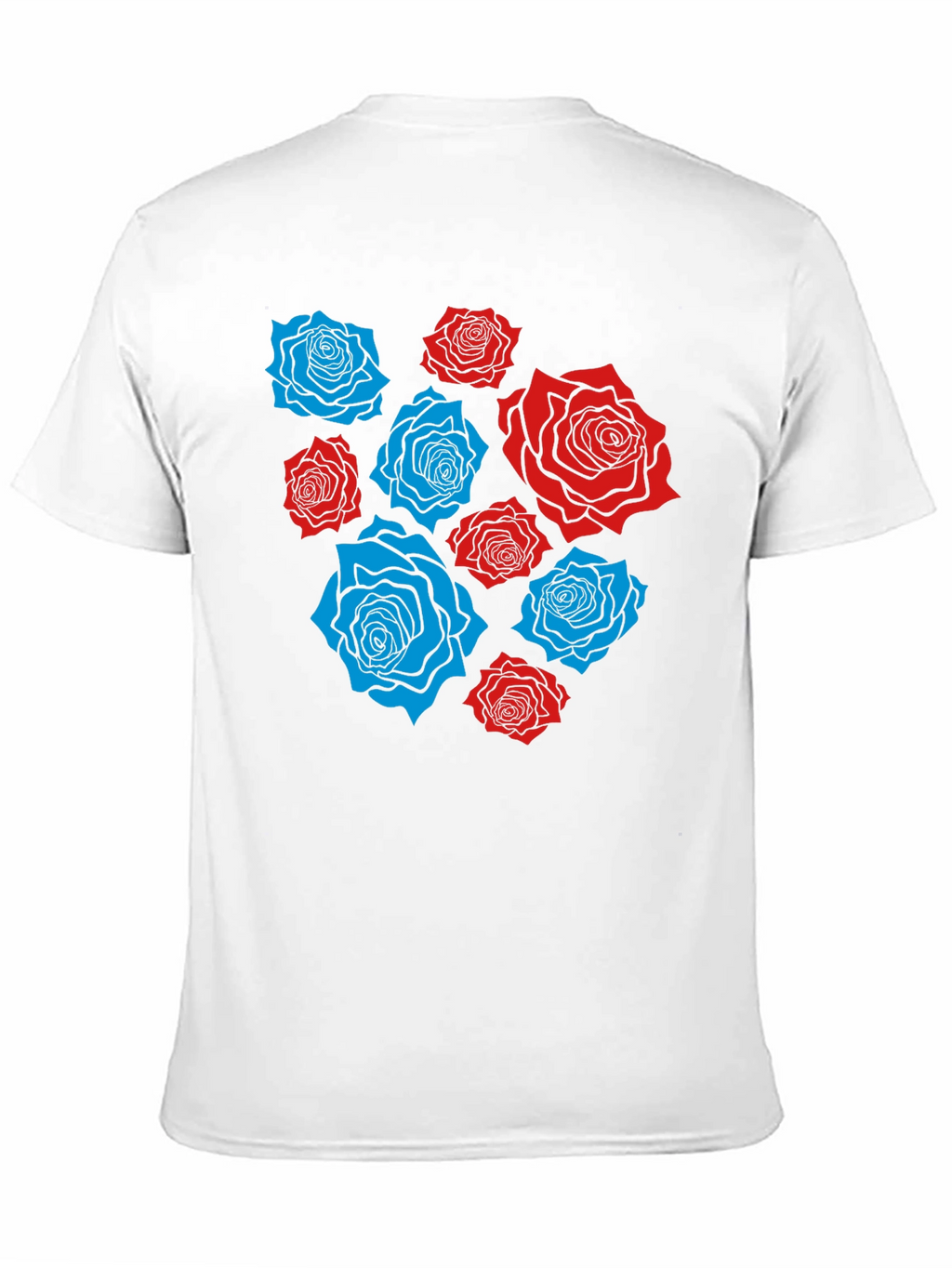 Rose Print T-Shirt - Stylish Casual Wear