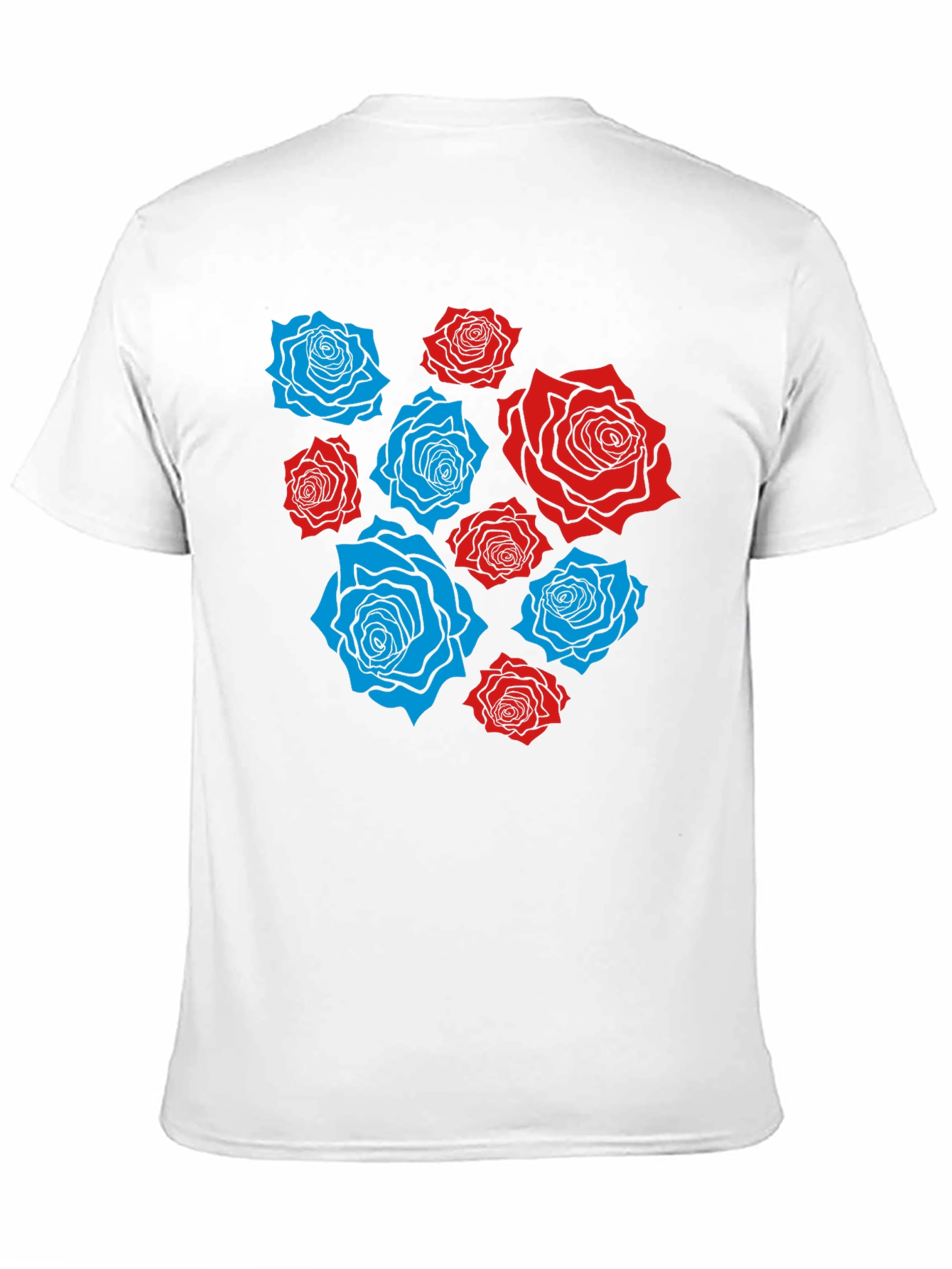 Rose Print T-Shirt - Stylish Casual Wear