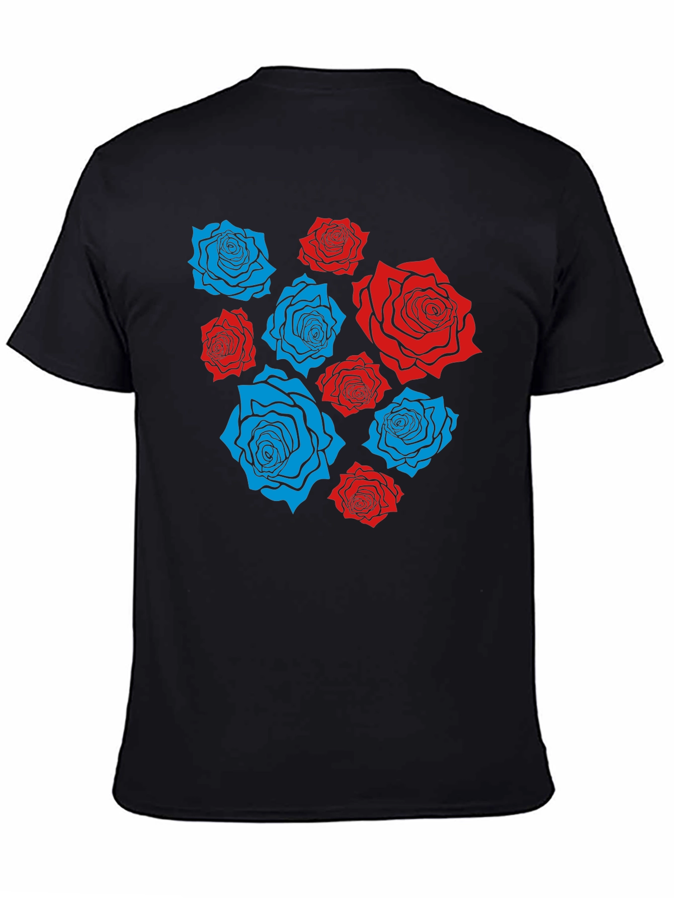 Rose Print T-Shirt - Stylish Casual Wear