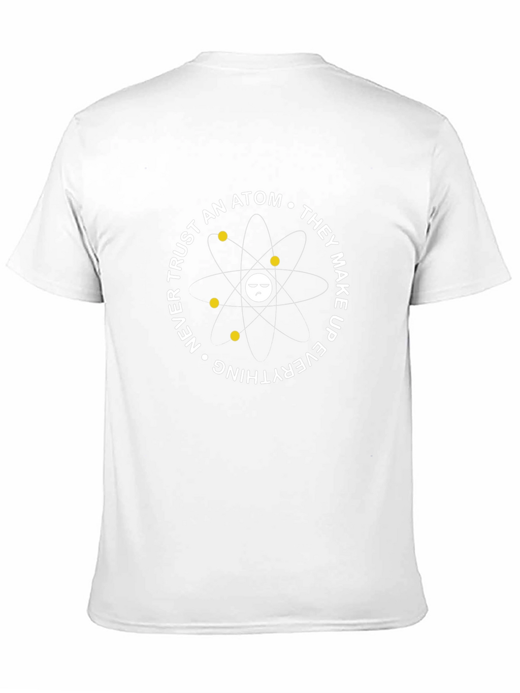 Funny Science Atom Graphic T-Shirt - Black