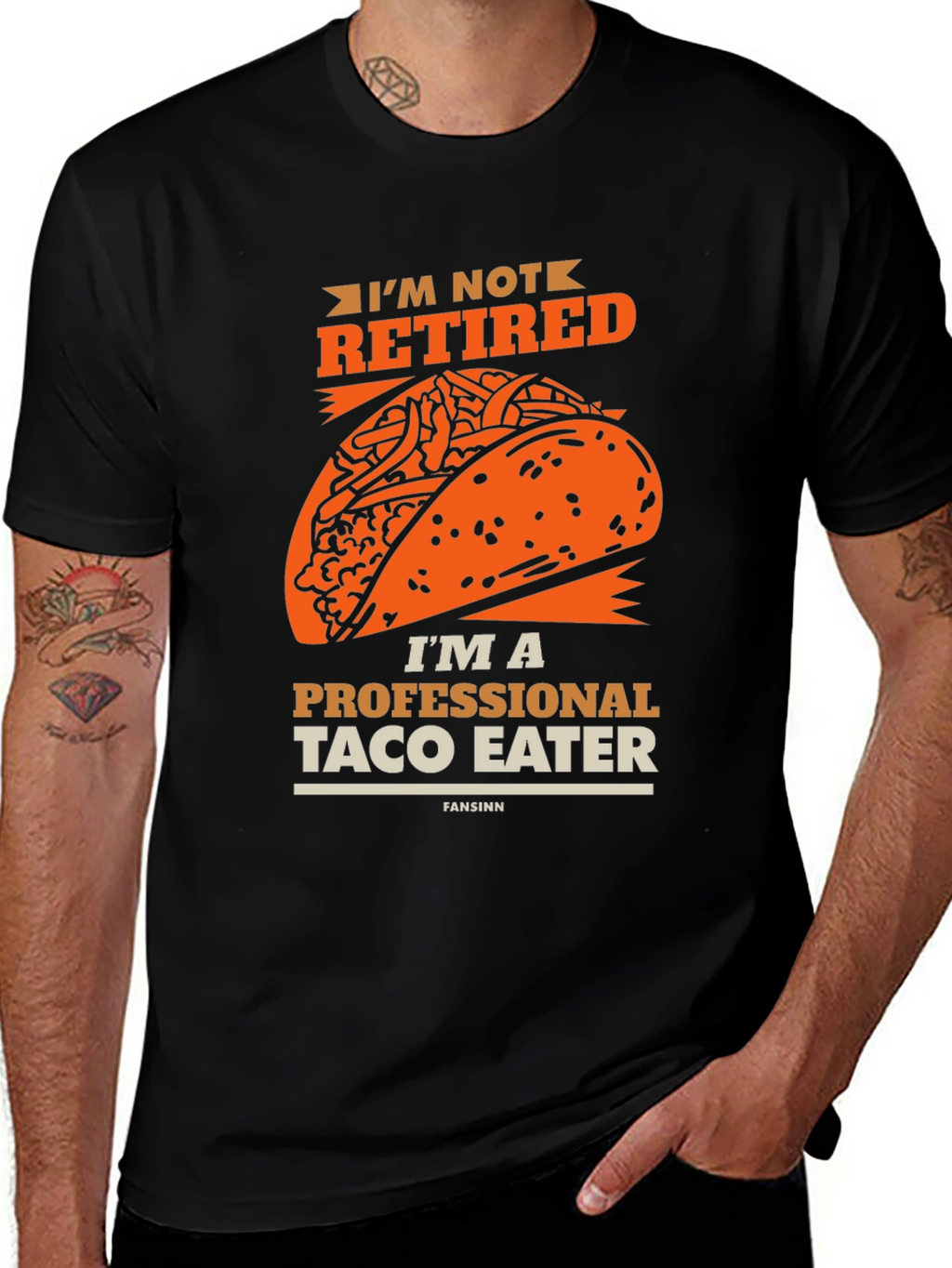 Funny Taco Eater T-Shirt - Im Not Retired