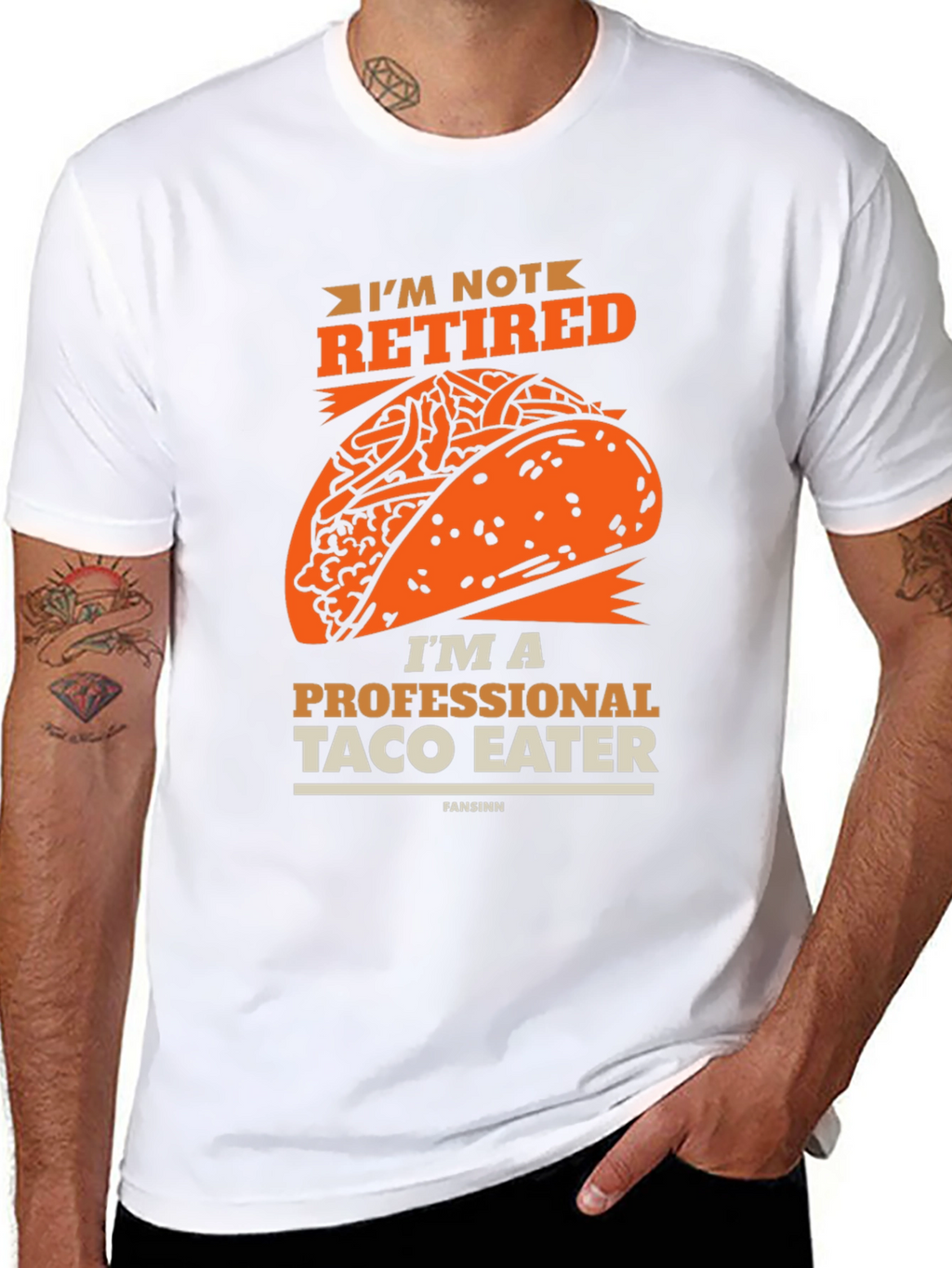 Funny Taco Eater T-Shirt - Im Not Retired