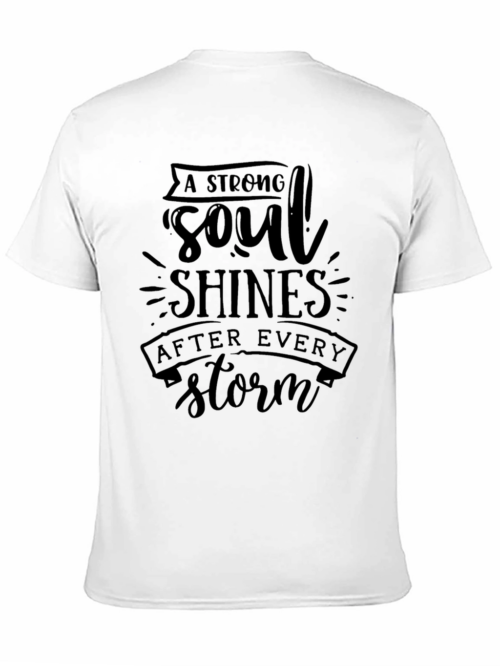 Strong Soul Shines Black T-Shirt