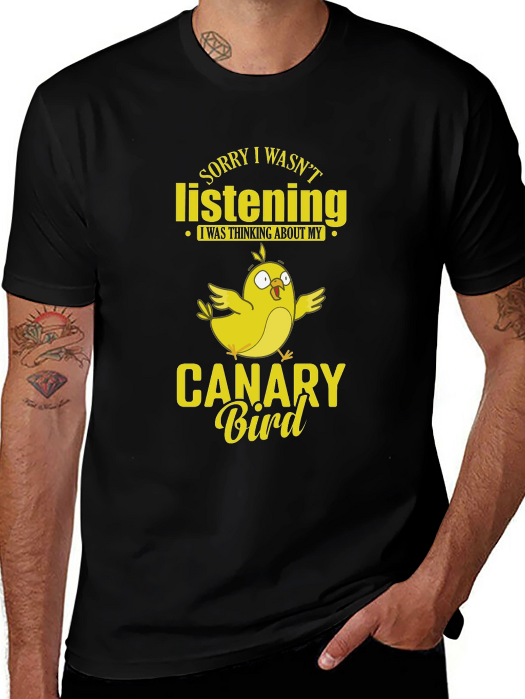 Canary Bird T-Shirt Funny Bird Lover Tee