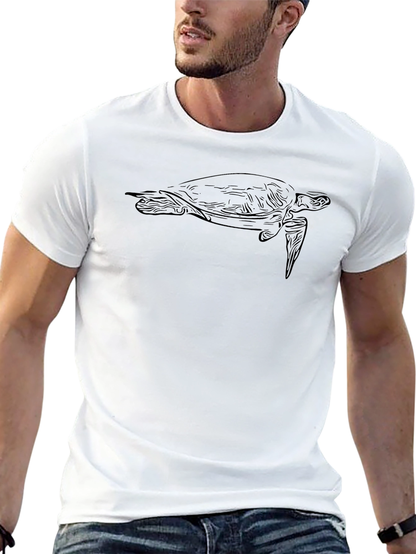 Black Turtle Graphic T-Shirt