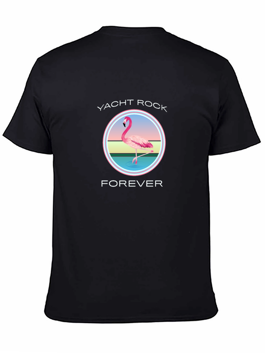 Yacht Rock Forever Flamingo Graphic T-Shirt