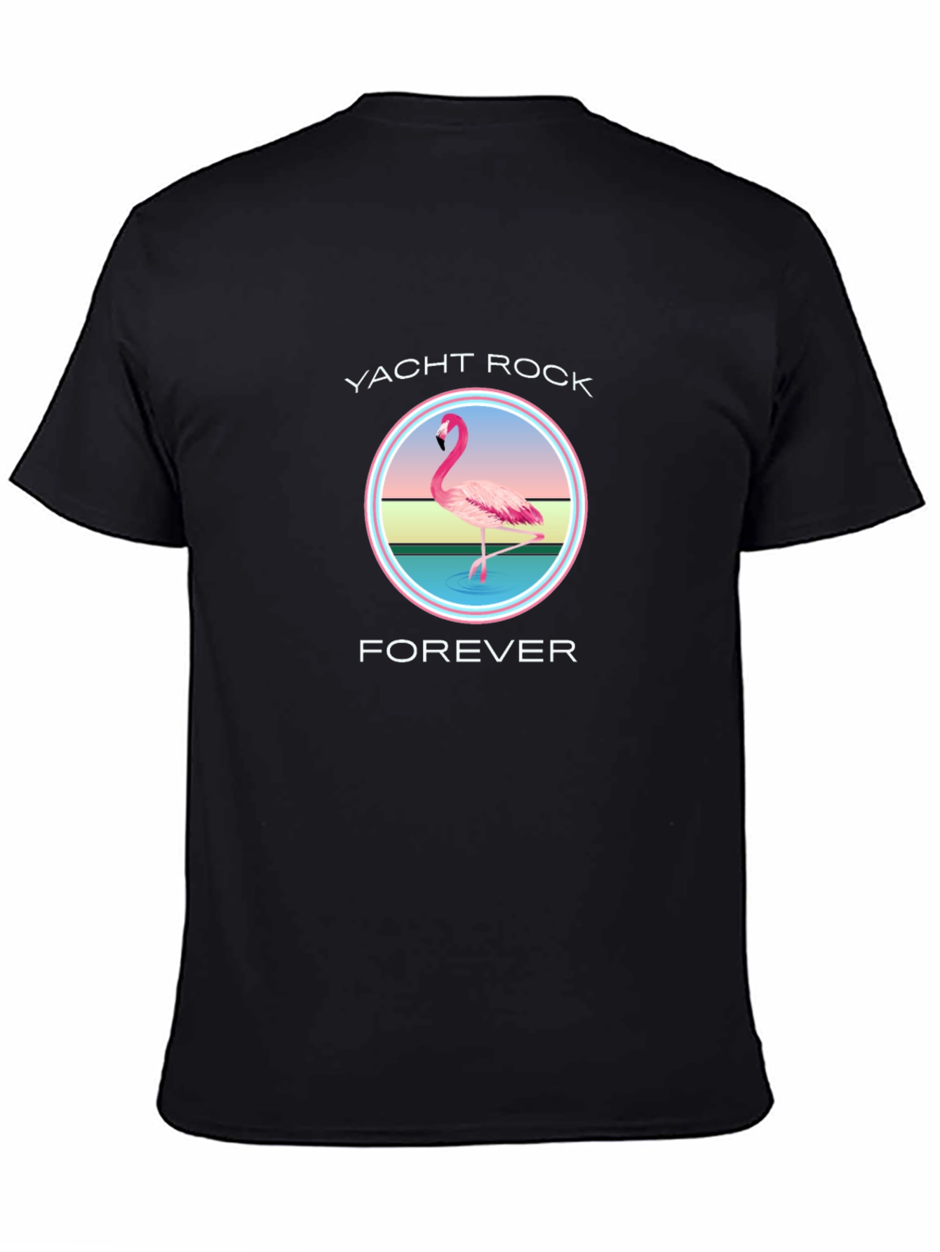 Yacht Rock Forever Flamingo Graphic T-Shirt