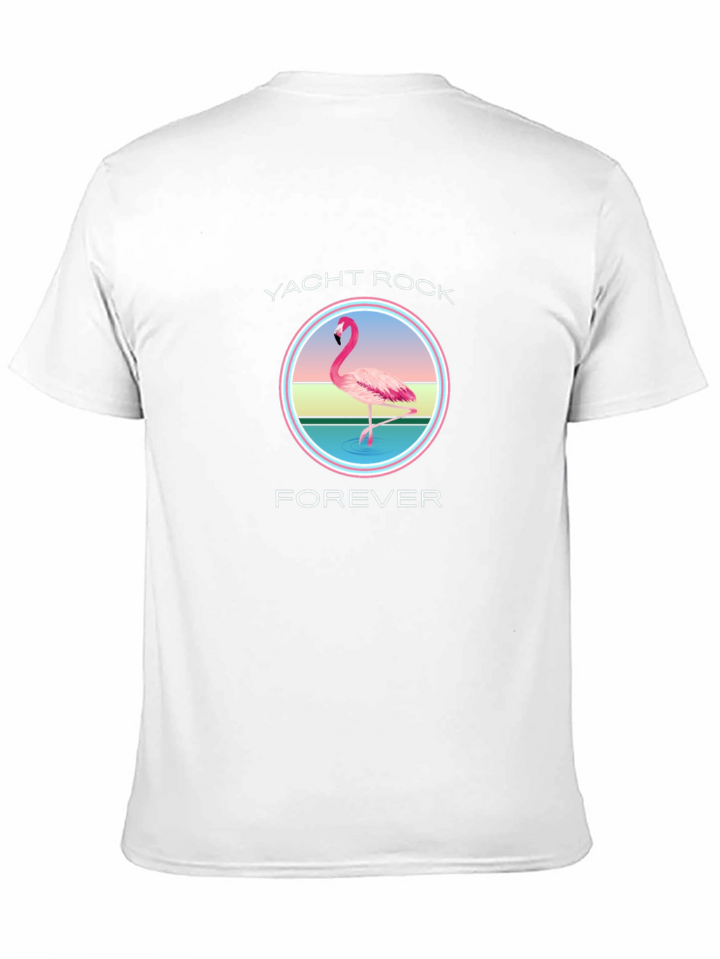 Yacht Rock Forever Flamingo Graphic T-Shirt