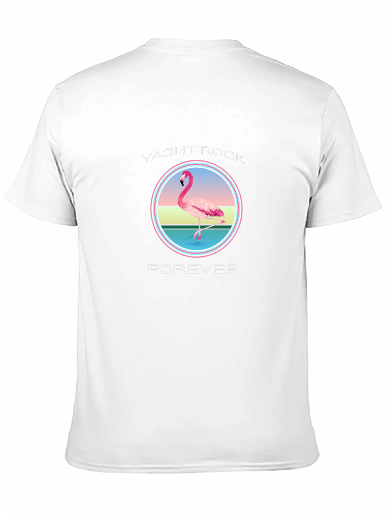 Yacht Rock Forever Flamingo Graphic T-Shirt